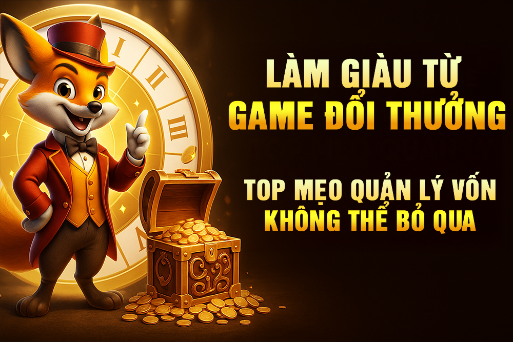 Làm giàu từ game đổi thưởng: Top mẹo quản lý vốn không thể bỏ qua